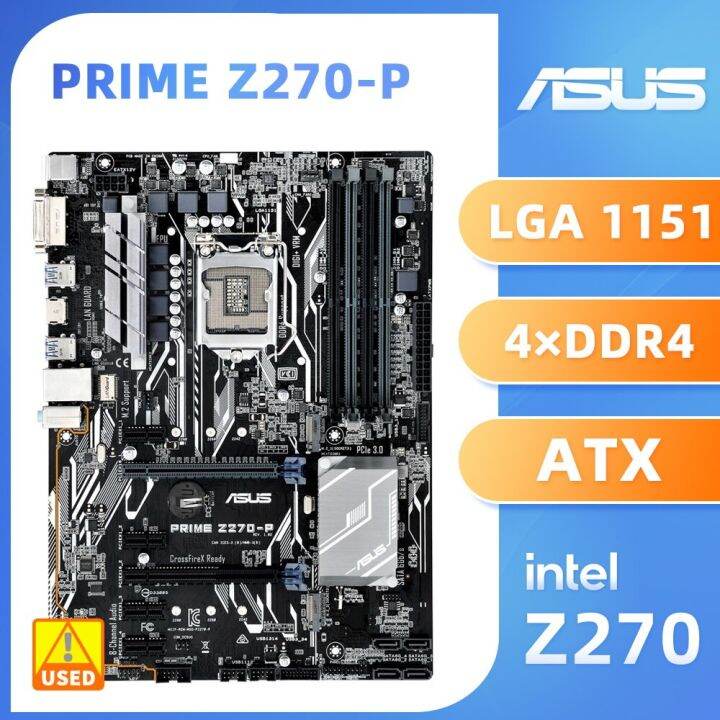 ชุดวงจรหลัก-z270-p-asus-นายกพร้อม-i5เมนบอร์ด-cpu-6500ที่มีชิปเซ็ต-intel-z270-4-ddr4-64gb-pci-e-3-0-2xm-2-atx