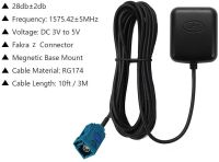 Car GPS Antenna Fakra RNS Cable