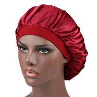 hot【DT】 1pc Silk Bonnet Caps Shower SCap Hair Dry Elastic Wrap Hat