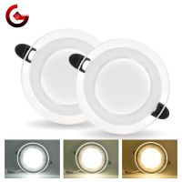 3 Colors Changeable LED Downlight 6W LED Lamp 220V 230V 240V Spotlight Recessed Round Panel Light Indoor Lighting Down light