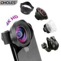 PHOLES Wide Angle Macro Fisheye Lens Camera Mobile Phone 4K HD Lenses For iPhone Samsung Huawei Smartphone Accessories