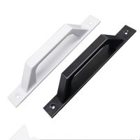 ﹍ Aluminum Alloy Sliding Door Handle Modern Kitchen Cabinet Bedroom Drawer Door Window American Pulls Black White Long Handles