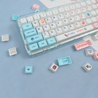 124 Keys Pixel Wars Keycap Cute Korean keycaps XDA profile PBT Dye Sublimation Keycap For MX Switch Mechanical Keyboard Keycaps