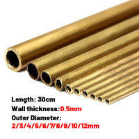 เส้นผ่าศูนย์กลางท่อทองเหลือง 2/3/4/5/6/7/8/9/10/12mm Brass Technical Model Long Tool Making Rod เครื่องมือตัด