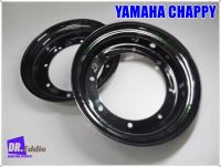 YAMAHA CHAPPY WHEEL RIM FRONT  "BLACK"  # ล้อกะทะหน้า สีดำเงา ขอบ 8 หน้ากว้าง 4 นิ้ว