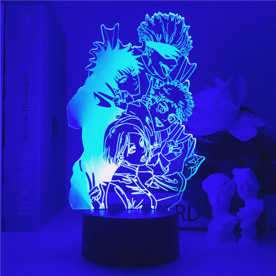 Anime Jujutsu Kaisen Gojo Satoru Figure 3D Night Light for Child Hoom Bedroom Decor Birthday Christmas Gift Acrylic Table Lamp