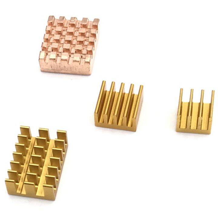 For Raspberry Pi 4 4B Aluminium & Copper Heat Sink 4 Pcs Per Pack