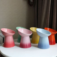 France  LE CREUSET ชามอาหารฝรั่งเศส แมวสูง ปกป้องสุนัขที่คอ