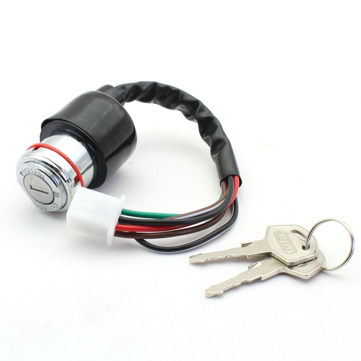 ♈ Motorcycle GN125 4 wire 6 wire ignition switch power door lock set ...