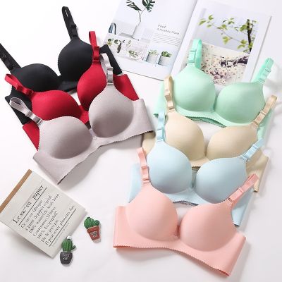 （A So Cute） เซ็กซี่ Push Up Bras สำหรับผู้หญิงไม่มีรอยต่อ Bralette ชุดชั้นใน Backless Plunge เซ็กซี่ Breathable ชุดชั้นในหญิง Intimates F