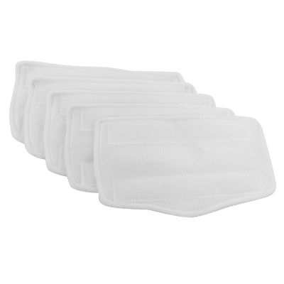 5 Pack Washable Steam Mop Pads Replacement for Shark Steam and Spray Mop SK410, SK460, SS460WM, SK435, SK140, SK115, S3101, S3202, S3251