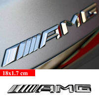 1pcs Silver AMG Logo High-end Metal Body Sticker Exterior Decor Auto Emblem Badge Decal for W205 A180 W124 C180 A200 E C G S R M B CLA GLA