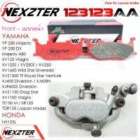 123123AA ผ้าเบรคหน้า NEXZTER YAMAHA YP 250 Majesty/DX,XV 125,125S,250S,250,1100 Viagro,XV1600,XVZ1300,XJ400,XJ600N,XJR600S,XVS1100,SR125,TZ150M,TDR125(Japan Made) เบรค ผ้าเบรค ผ้าเบรก เบรก ปั๊มเบรก