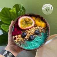 ?ชามกะลา? ถ้วยกะลา ถ้วยสมูทตี้ ชามใส่ สมูทตี้โบลว์ Smoothie Bowl Natural Bowl จาก กะลามะพร้าว