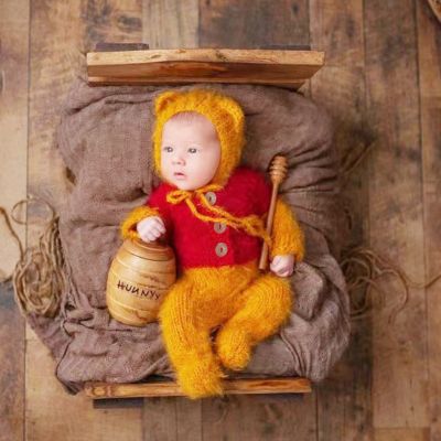 ❦☒✖ jiozpdn055186 Malha De Lã Fotografia Adereços Chapéu Jumpers Photoshoot Do Bebê Recém-nascido Adereços Roupas Roupa