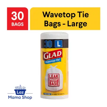 Glad Garbage Bag Wavetop Tie Xl 30 pack, Delivery Near You