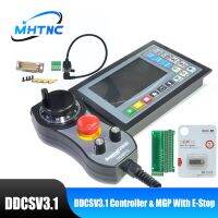 ❡◇☼ DDCSV3.1 3/4 Axis G Code CNC Offline Controller Motion Control System With E-Stop MPG Manual Pulse Generator For Router Machines