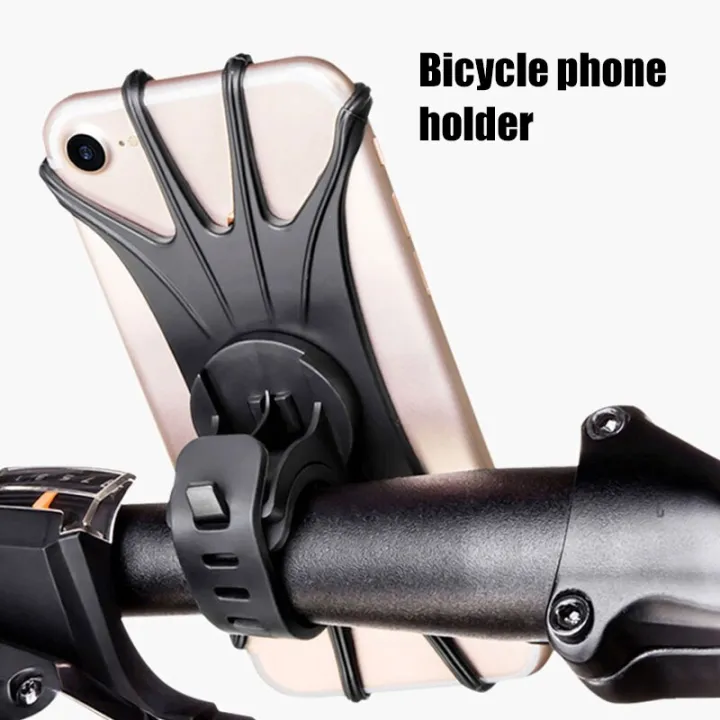 แท่นยึดแฮนด์รถซิลิโคนจักรยาน-universal-ที่จับโทรศัพท์มือถือหมุนได้สำหรับ-dudukan-ponsel-sepeda-มอเตอร์ไซค์สำหรับโทรศัพท์ขนาด4-0-6-0นิ้ว