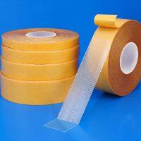 ☎ 10M Strong Mesh Double-sided Tape High Viscosity Transparent Traceless Cloth Base Tape Carpet Sofa Sheet Fixing Sticker