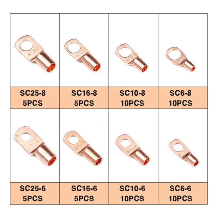 60pcs-sc6-25-series-round-cold-crimp-terminal-connectors-copper-nose-wire-connectors