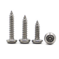 1020pcs M2.9 M3.5 M3.9 M4.2 M4.8 Stainless Steel Pin Six Lobe Torx Round Pan Head Tamper Proof Security Self Tapping Wood Screw