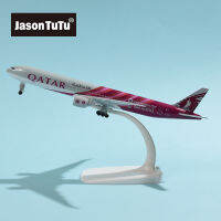 JASON TUTU 18-20ซม. กาตาร์ Airways โบอิ้ง777เครื่องบินรุ่น Diecast โลหะเครื่องบินเครื่องบินรุ่น Drop Shipping