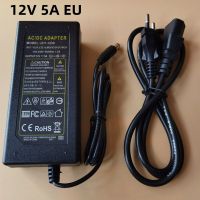 EU/US/UK 12V 5A Power Supply AC to DC Adapter For 5050 3528 5630 RGB LED STRIP Electrical Circuitry Parts