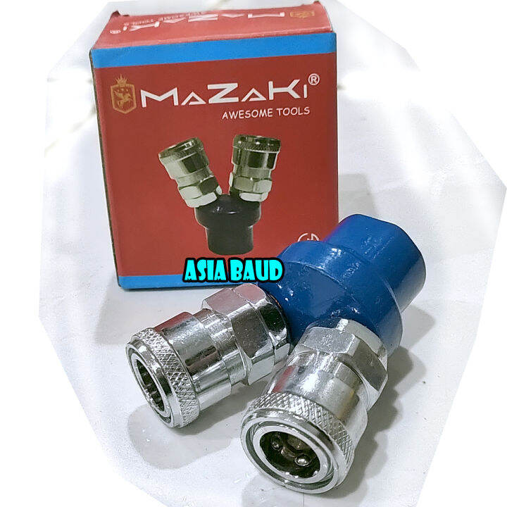 Air Quick Coupler 2 Pass Way Sambungan Selang Angin Coupler 2 Cabang Asia Baud Lazada Indonesia 5163