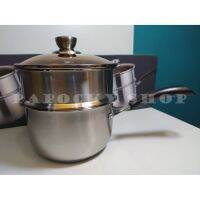 MH หม้อ ชุดหม้อนึ่งสแตนเลสเกรดพรีเมี่ยม soup steamer pot series18ซม. หม้อนึ่ง ซึ้ง