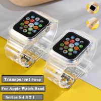 ۩ Strap for Apple Watch 5 Band 44MM 40MM 42MM 38MM Transparent watchband Accessories Bracelet for iwatch series 5 4 3 2 44mm 38 mm