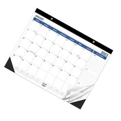 1 Piece 2023 Desk Calendar Paper Easy to Use -18 Months Desktop Calendar 17 X 22 Inches Monthly Calendar From Jan. 2023 to June 2024 for Home