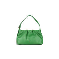 SHU LEATHER HANDBAGS SMALL ADJUSTABLE RUFFLED BAGS - GREEN