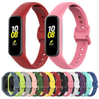 สายนาฬิกาซิลิโคนเหมาะสำหรับ Samsung Galaxy Fit สายรัดข้อมืออุปกรณ์เสริมสำหรับนาฬิกาอัจฉริยะแนวสปอร์ต2 SM-R220สายรัดอะไหล่