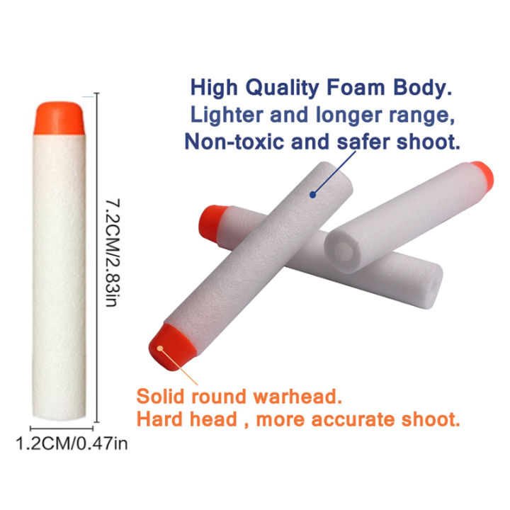 10100ชิ้นสำหรับ-nerf-กระสุน-eva-นุ่มกลวงหลุมหัว7-2เซนติเมตรเติมกระสุนปาเป้าสำหรับ-nerf-ของเล่นปืนอุปกรณ์เสริมสำหรับ-nerf-b-lasters