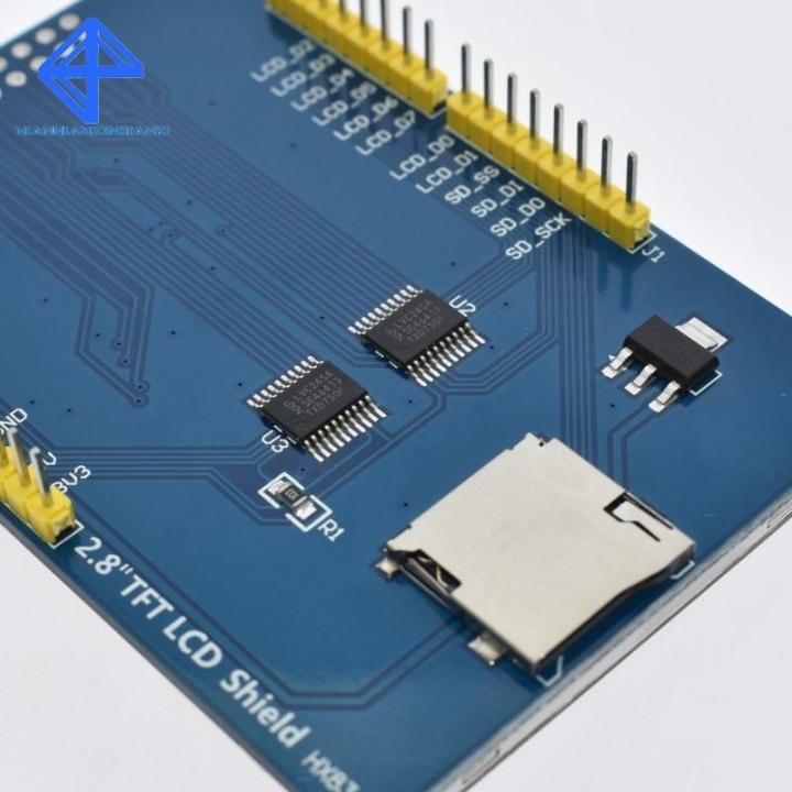 worth-buy-โมดูลการแสดงผลแบบสัมผัสป้องกัน-lcd-tft-2-8นิ้ว3-3v-300ma-สำหรับ-arduino-uno-พร้อมของตกแต่งงานปาร์ตี้แผงสัมผัสแบบทานกลับ