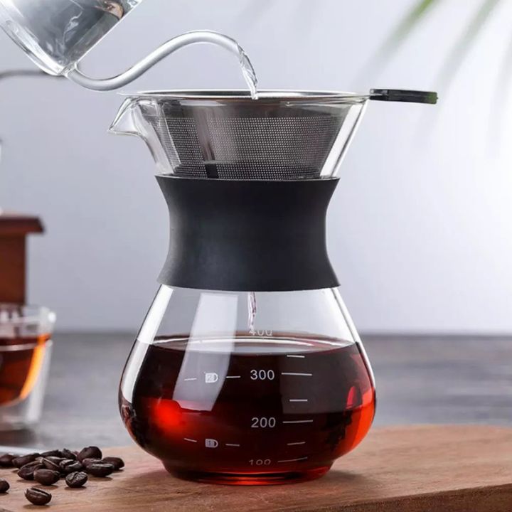 ชุดดริปกาแฟสดทำเองที่บ้าน-ชุดชงกาแฟสด-กาแฟดริป-set-drip-coffee-เหยือกแก้วดริปกาแฟ-ที่บดกาแฟแบบสแตนเลส