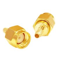 10pcs New SMA Male Plug RF Connector Crimp for RG316 RG174 Cable Wholesale Wire Terminal Goldplated