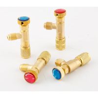 hjk♂✱  R410a R22 Refrigeration Air conditioning Safety 1/4  5/16  Inch Male/Famale Thread Charging Hose Valves