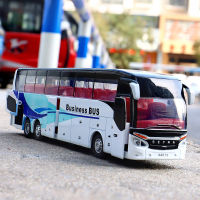 Baosilun Alloy Single-Layer Bus Model Warrior Acoustic And Lighting Toys Bus English Bus Business Express Box