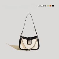 ZARAˉ Genuine Baguette Armpit Bag High-End Niche Design Bag Womens Bag 2023 Popular New Messenger Bag