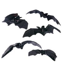 【YP】 5/20pcs luminous Bat Ornaments Scary Hanging Bats Trick Haunted Decoration