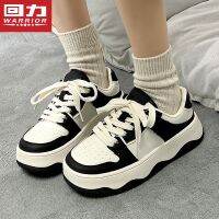 Pull back small white shoes womens 2023 spring new black and casual fashion trend board thick-soled heightening shoes