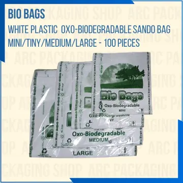 Mini Jumbo White OXO Biodegradable Plastic Bags