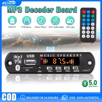 2x60w Amplificateur Bluetooth 5.0 Mp3 Decoder Board Handsfree 12v Wireless  Music Player Audio Modul Usb