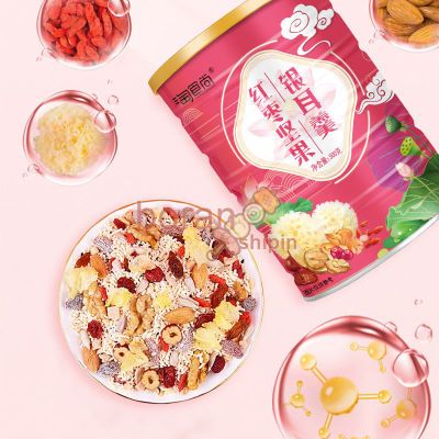 Red Date Silver Ear Goji Berry Nut Lotus Root Vermicelli Soup  Pure Lotus Root Powder Meal Replacement Canned 红枣银耳枸杞坚果藕粉羹