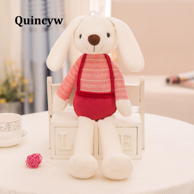 Quincyw 40cm Cute Cartoon Long Ears Rabbit Doll Baby Soft Plush Toys For Children Rabbit Sleeping Mate Stuffed Plush Animal Toys