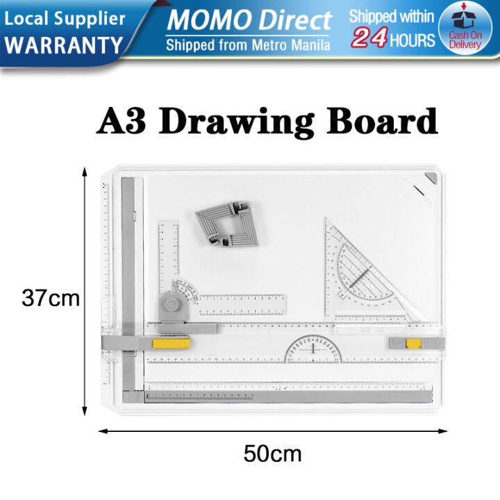 A3 Drawing Board Portable Drawing Board Drawing Ruler with Parallel