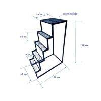 บันไดเหล็ก บันไดเหล็กสวยๆ บันได 5 ชั้น ความสูง 1 เมตร แข็งแรง ทนทาน ฐานบันไดมั่นคงไม่ต้องมีคนช่วยจับ ออกใบกำกับภาษีได้ ของพร้อมส่ง
