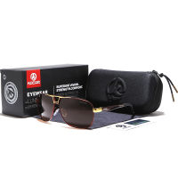 KDEAM Aluminum Magnesium Mens Pilot Sunglasses Polarized Driving Sun Glasses Male With Box Zipper Case Pouch Sticker