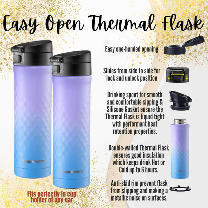 Tupperware EASY OPEN THERMAL FLASK – ezmarketim